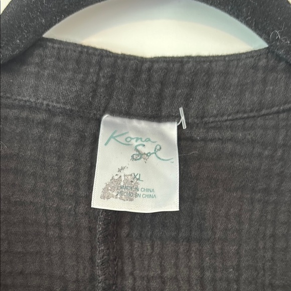 Kona Sol Black Swim Coverup - Picture 3 of 3